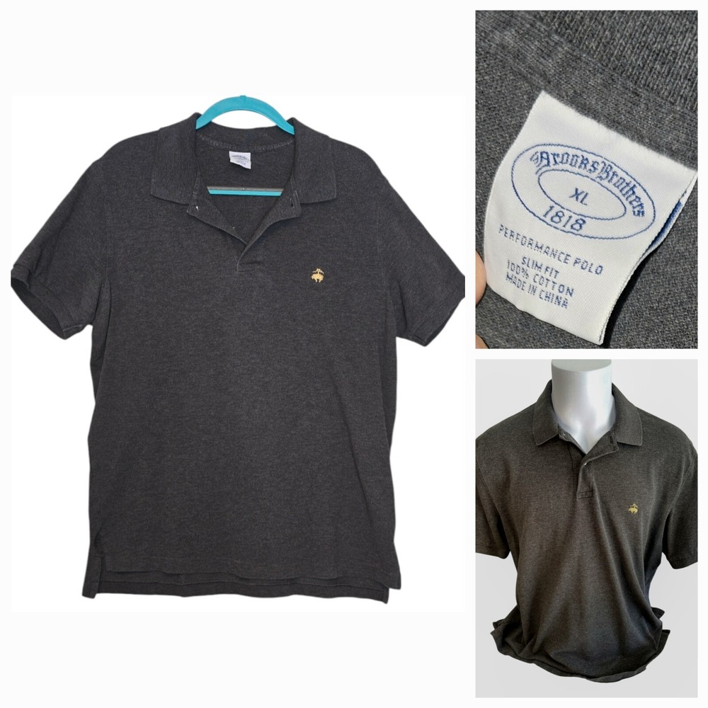 2  Brooks Brothers 1818 Men's Size XL‎ Original Polo Cotton golf causal shirts